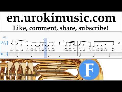 Tuba lessons Martin Garrix feat Khalid - Ocean Sheet Music Tutorial um-i352