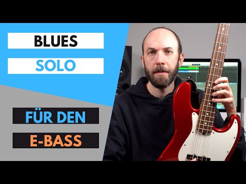 Bass lernen - Bass Solo über einen Blues in A