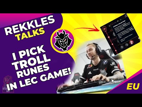 G2 Rekkles - I Played LEC Game With TROLL Runes! 🤪