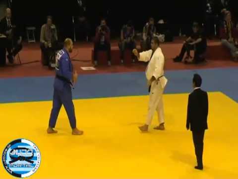 Judo Grand Prix Dusseldorf 2013 Semifinal o100kg  OKRUASHVILI Adam (GEO) - JABALLAH Faicel (TUN)