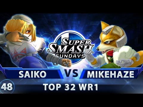 SSS 48 - Saiko (Sheik) vs. MikeHaze (Fox) - SSBM Top 32 WR1 - Smash Melee