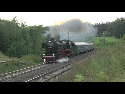 Schnellzugloks stemmen sich gegen den Eutinger Berg: 18 201 - 01 150 - 01 202 - 01 519 - 01 1066