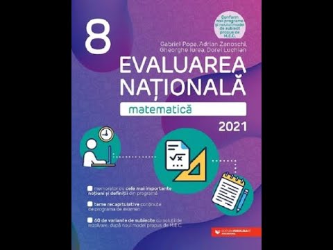 Model de test evaluare naţională din culegerea Mate 2000+, ediţia 2020-2021 - Testul 36 sub  III