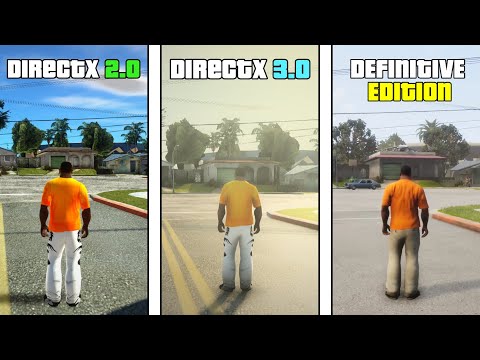 GTA SAN ANDREAS: DIRECTX 2.0 VS DIRECTX 3.0 VS DEFINITIVE EDITION | COMPARATIVA GRÁFICA