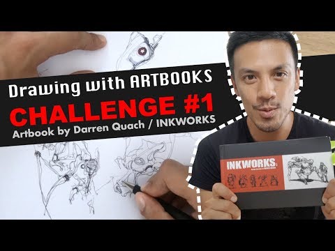 Drawing with ARTBOOKS CHALLENGE #1 / Artbook by Darren Quach / Concept art