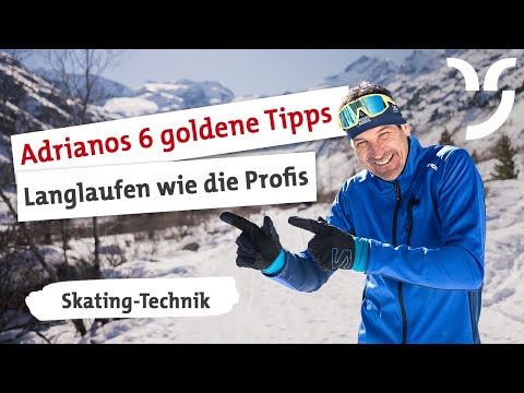Adrianos 6 goldene Tipps fürs Langlaufen in Graubünden (Skating-Technik)