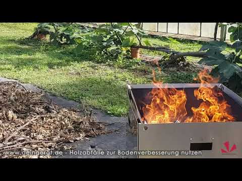 Pflanzenkohle selber herstellen // Terra Preta // Kon-Tiki // Pyrolyseofen