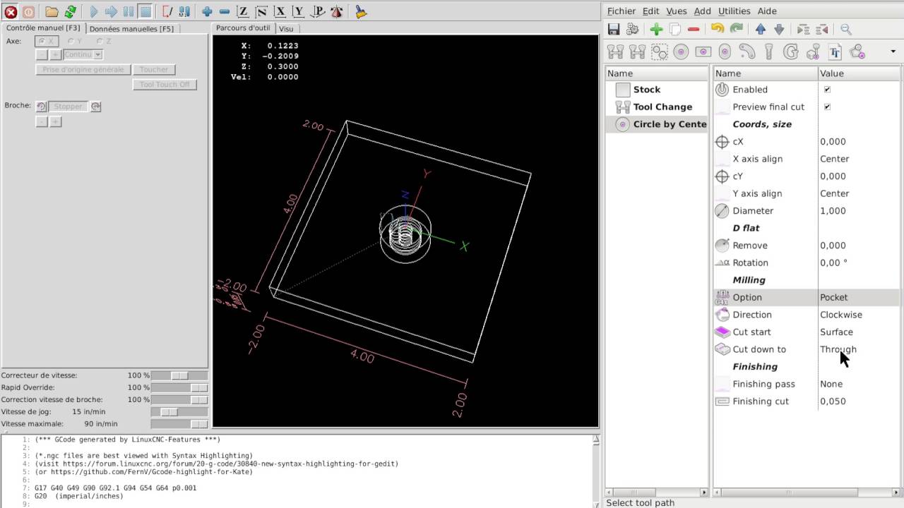 LinuxCNC-Features preview