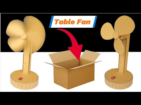Summer Craft : Table Fan Out Of Cardboard at Home- DIY CRAFT