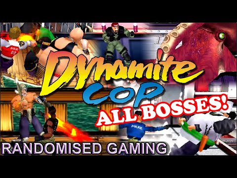 Dynamite Cop - SEGA Dreamcast - All Bosses from Arcade Mode & no deaths [4K60]