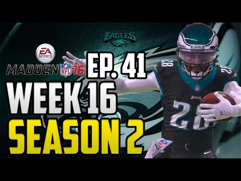 Madden NFL 16 Philadelphia Eagles Connected Franchise: Week 16 vs Cowboys [Ep.41] (Season 2)