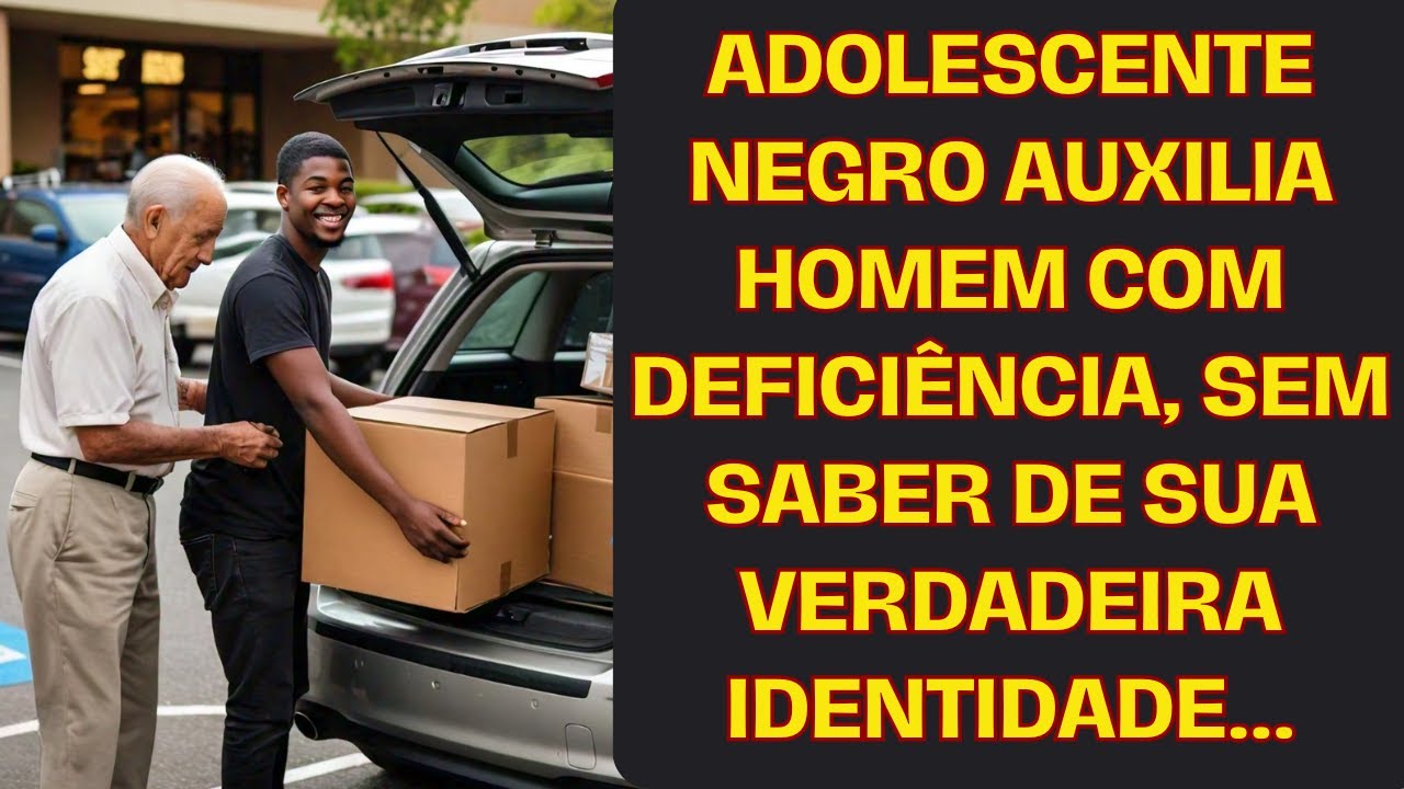 Adolescente negro ajuda homem com deficiência, mas não sabe de onde ele realmente é e quem é