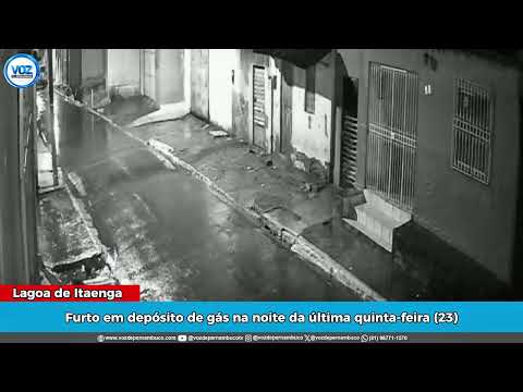 Homem furta botijão de gás após invadir depósito em Lagoa de Itaenga