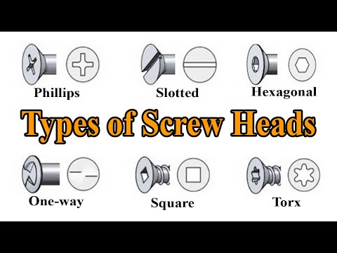 Screwdriver Types - Types of Screw Heads