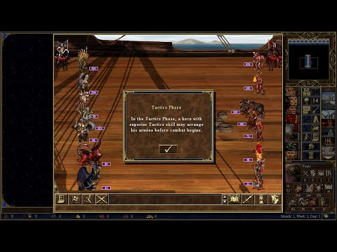 Heroes 3 HotA AI Battle | Dungeon Vs. Inferno [50k Gold per unit]