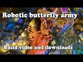 3d printed robotic butterfly's run on arduino attiny85, real wing flapping free design download