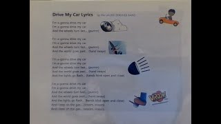 &quot;Drive my car&quot; by the Laurie Berkner Band  song and acted out by Ms. McKinstry