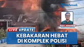 2 Rumah di Asrama Polisi Ludes Dilalap Api di Pekanbaru Pemilik Sedang Umrah ke Tanah Suci