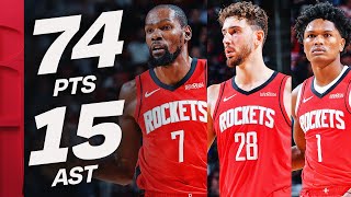 Amen Thompson - Alperen Sengun - Kevin Durant - Houston Rockets - Dallas Mavericks