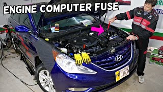 HYUNDAI SONATA ECU ECM FUSE LOCATION REPLACEMENT, ENGINE COMPUTER FUSE