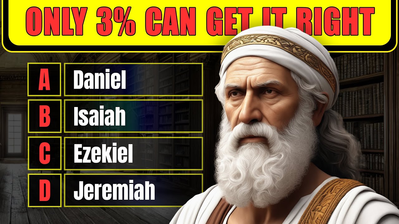 25 BIBLE QUESTIONS TO TEST YOUR BIBLE KNOWLEDGE - Easy Moderate Hard | The Bible Quiz