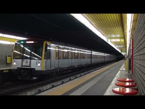 Milano地下鉄3号線「Meneghino」Affori Centro駅入線～発車