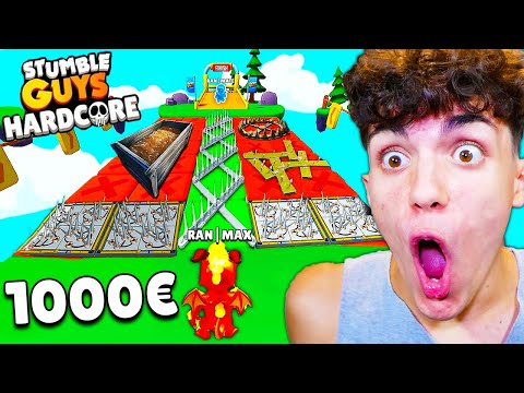 STUMBLE GUYS MA SE VINCI LA MODALITÀ DIFFICILE GUADAGNI 1000€!🤑