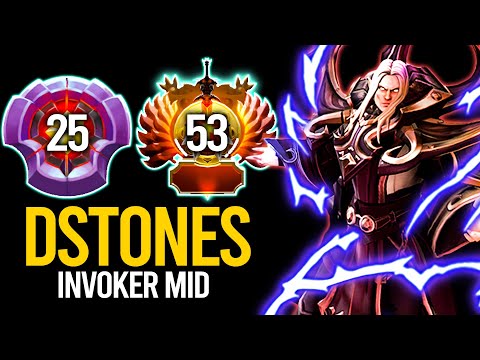 Master Tier Dstones Invoker Vs Ember Mid!!! Amazing Gameplay With Rank 53 Invoker | Dota 2 Invoker