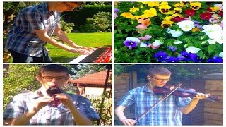 Download lagu Me Playing Flowers in a Riot of Colour by Chen Yue on Piano, Hulusi & Violin   Djembe mp3