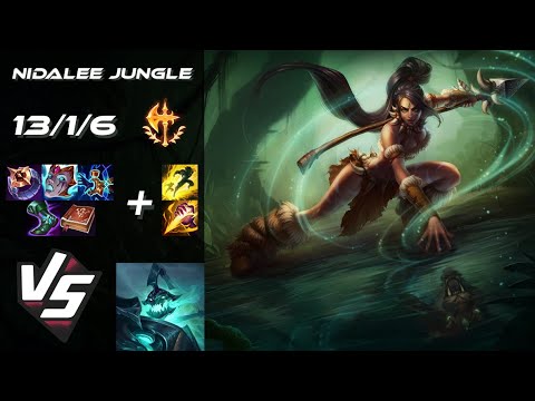 JUNGLE Nidalee vs Hecarim - EU Challenger Patch 14.16