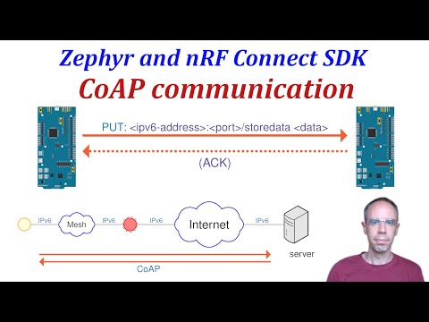Zephyr and Nordic nRF Connect SDK - 08 CoAP client/server communication