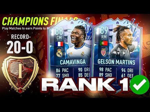 I GOT 20-0 RANK 1 IN FUT CHAMPIONS FINALS WITH CAMAVINGA & GELSON FUT FANTASY!!!