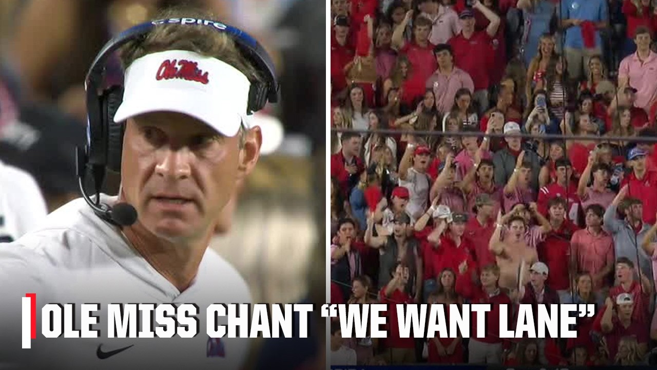 'WE WANT LANE' chants break out as Ole Miss beats Florida | ESPN College Football