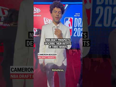 NBA Draft prospects describe their outfits in three words