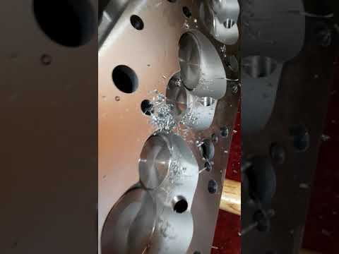 Drilling Steam Holes for 400 Small Block Chevys in FloTek 102-505 Heads - Steam Hole Mod.