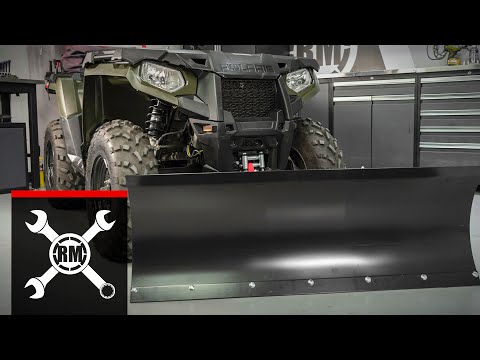 How To Install a WARN Universal Straight Blade Snow Plow Kit on a Utility ATV