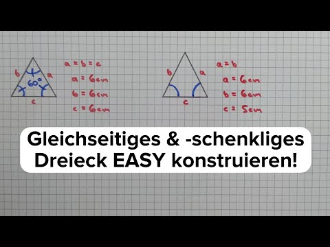 Tutorial: Drawing a triangle - Constructing equilateral and isosceles triangles with a compass