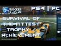 Survival Of The Fittest Achievement Trophy Rocket League PS4 PC