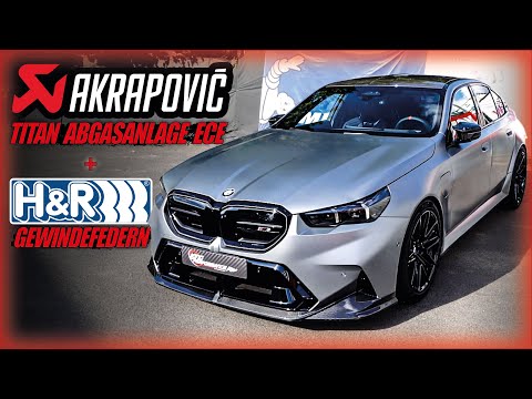 H&R coilover springs + AKRAPOVIC TITAN ECE exhaust system + Racechip tuning box suitable for BMW ...