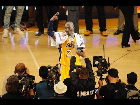 Kobe Bryant's Final Speech vs Jazz (04/13/16) NBA 2015 16 Season