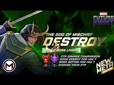 Loki Destroy WBL Knull And Damage Comparison CTPE/R - Marvel Future Fight Indonesia ( Sub English )