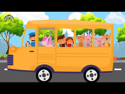 Autobuzul 🚌 (The Wheels on the Bus în engleză) - Cântece pentru copii | CUCURIGU