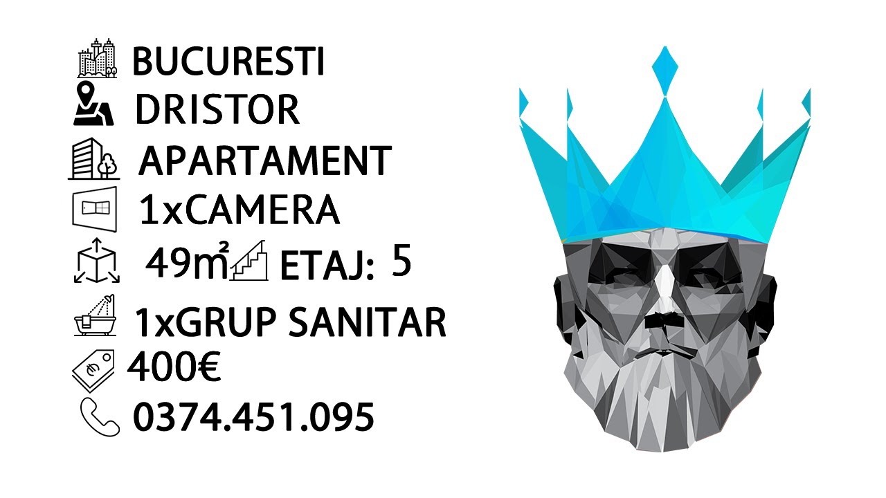 Tur video  Dristor | Garsoniera | Centrala | Petfriendly | Posibilitate Parcare