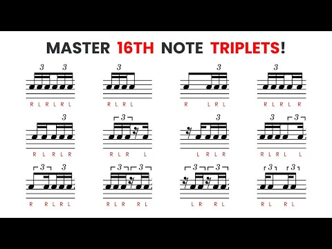 Master These Useful 16th note Triplet Rhythms! - Sticking Added  🎶