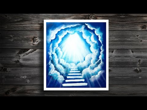 Way To Heaven  Acrylic Painting - Step By Step Tutorial For Beginners