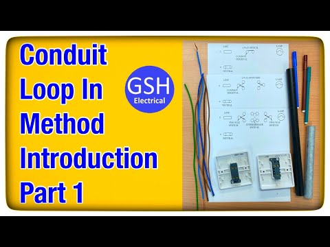 Wiring Diagram Conduit Loop-In Method Introduction Part 1 of 2 - Lighting Circuits in PVC Singles