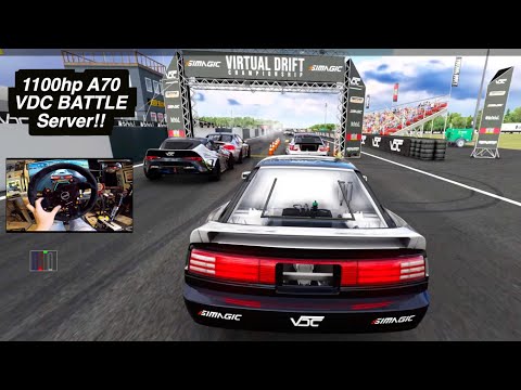 1100hp SUPRA Joins HUGE COMPETITIVE VDC Battle SERVER!! x2 Wall Ride Sections!!
