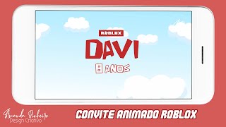 Vídeo de Convite Animado Roblox