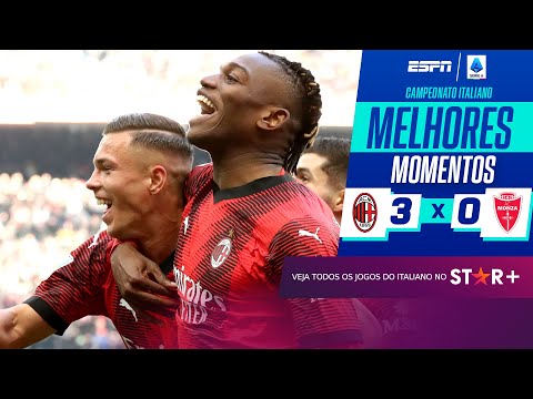 Gols e lances de Milan x Monza