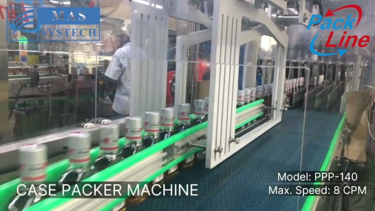 Case Packer Complete Operating Cycle